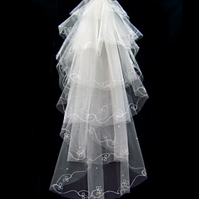 6 Layer Waltz with Embroidery Wedding Veil (WAV0003)
