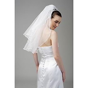 2 Layer Elbow Wedding Veil (WAV0002)