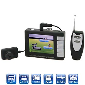 640x480 Pixels 2.4" TFT Display Mini Spy Camera DVR Kit/Hidden Camera