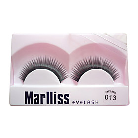 Natural Looking Eyelashes With Eyelash Glue 013# - 1 Pair Per Box