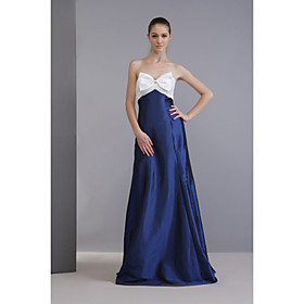 A-line Sweetheart Floor-length Taffeta Bridesmaid/ Wedding Party Dress (FSH0057)