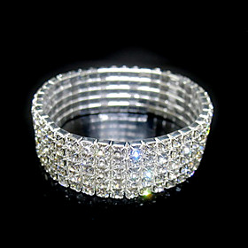 Gorgeous Clear Swarovski Crystal Wedding Bridal Jewelry Bracelets (WHN009)