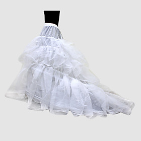 Nylon Ball Gown Chapel Train 1 Tier Floor-length Slip Style/ Wedding Petticoats