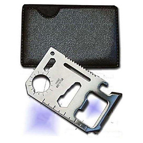 Traveller Multiple Use Tool Kit 11 in 1 with leather sheath - As Seen on TV (CEG041)