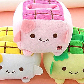 Kawaii Hannari Tofu Cell Plush  Phone Holder Christmas Gift (CEG1058)