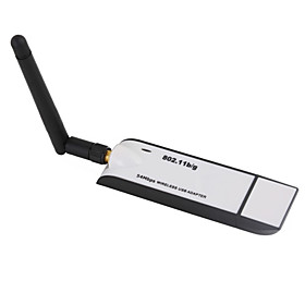USB 54Mbps 802.11b/g Wi-Fi Dongle Detachable Antenna