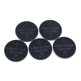 CR2032 3V Cell Button Battery (5-Pack)