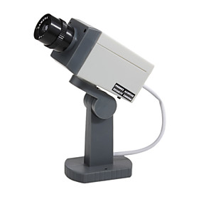 PIR Motion Activated Swivel Realistic Dummy Decoy Security Camera with Blinking LED (3 AA)