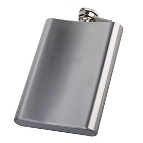 Simple Curve Shaped 8oz Stainless Steel Liquor Flask