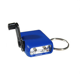 Super Mini 2-LED Dynamo Flashlight Keychain