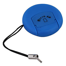 World's Smallest MicroSD TransFlash TF SD/SDHC USB 2.0 Card Reader Keychain