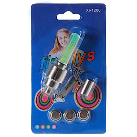 LightInTheBox - Motion Activated Green LED Wheel Lights for Bikes and Cars (2-Pack)