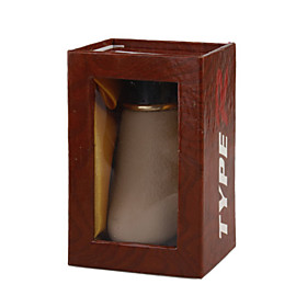 Stylish Peach Wood Leather Car Shift Stick Knob