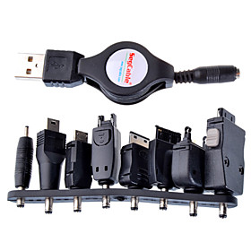 7-in-1 USB Powered Retractable Cell Phone Charger 7-in-1 USB Powered Retractable Cell Phone Charger