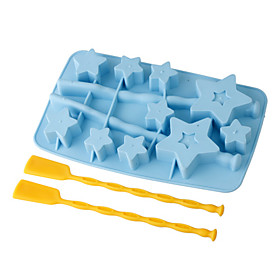 Star Shaped Ice Lollipop Mould Assorted Color
