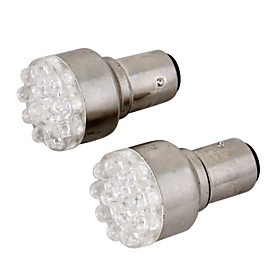 12-LED Vehicle Tail Lights (12V White 2-Pack)
