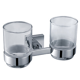 Bathroom Accessories Solid Brass Double Tumbler Holder (0640-3204)