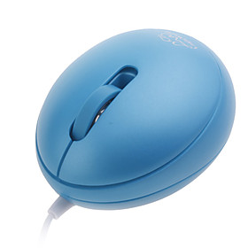 Mini Egg Shaped USB 2.0 Optical Wired Mouse (Assorted Colors)