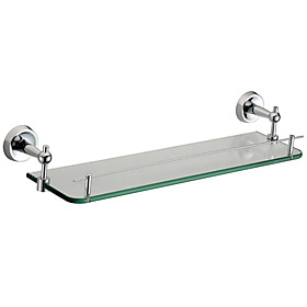 Bathroom Accessories Solid Brass Glass Shelf (0640-2509)