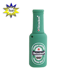 1GB Beer Bottle USB Flash Drive (Green)