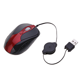 Mini USB Optical Wired Mouse (Red) Mini USB Optical Wired Mouse (Red)