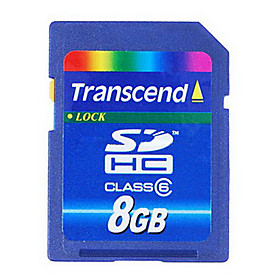 8GB Transcend SDHC Memory Card (Class 6)