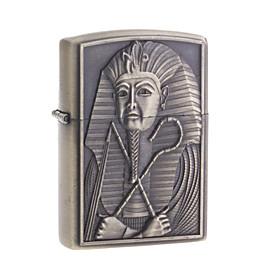 Antique Copper Metallic Oil Lighter (Egypt Air  Theme)