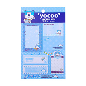 Cartoon Sticky Note Memo Pad Set (Random Color)