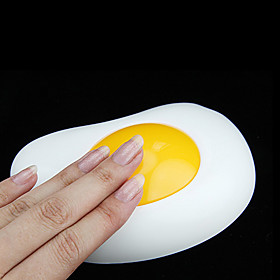 Lovely Fried Egg Design Yellow Light Night Lamp (3xAA)