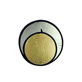 43" 110cm Gold / Silver 2 in 1 Collapsible disc Reflector (CCA299) 43" 110cm Gold / Silver 2 in 1 Collapsible disc Reflector (CCA299)