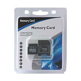 2gb scheda di memoria miniSD con adattatore SD (cmc007)