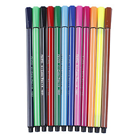 Multi-Colored Glitter Felt Pen (12-Pack/Color Assorted)