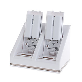 Dual Rechargeable Battery Dock/Stand/Station with Rechargeable Batteries (2800mAh) for Wii