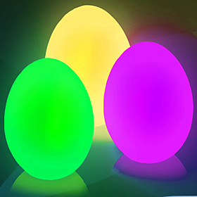 Flicker Easter Egg Shaped Color Changing Mood Night Light