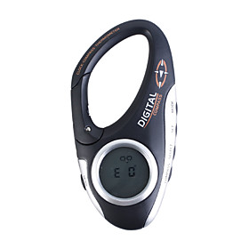 Built-In Security Clip Thermometer Clock 4-in-1 Electronic Compass