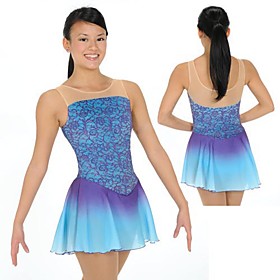 Blue/Multicolor Women's Skating Dress
