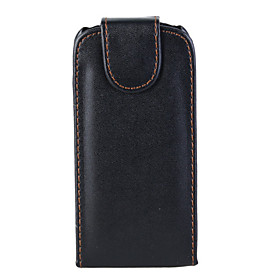 Black Leather Vertical Pouch Case For Nokia 5800