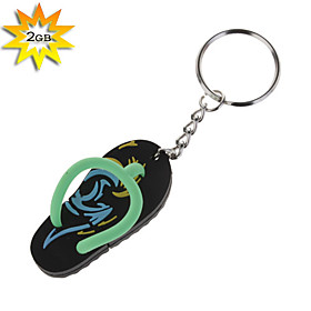 2GB Beach Sandle Style USB Flash Drive (Green)