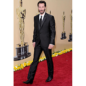 Keanu Reeves Oscar 2010 1 Bouton De Revers De Centre-ar Cran Porter Mari Standard / Tuxedo / Veste Et Pantalons Pour Hommes