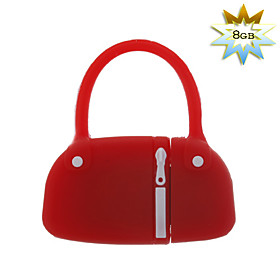 8GB Handbag Style USB Flash Drive (Red)