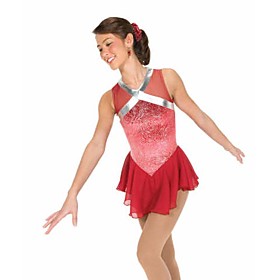 Pink and Red Ice Skating Dress(0531-0316-11)