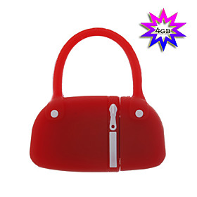 4GB Handbag Style USB Flash Drive (Red)