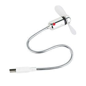 USB Flexible Arm Mini Fan with LED Light