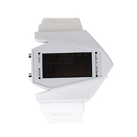 Silicone Band LED Wrist Watch(White)