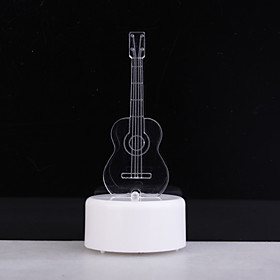 Charming Guitar Shaped Colorful LED Night Light (3xAG13)