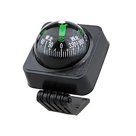 Plastic Car Compass with Adhesive Mount - Adjustable Angle LP-502