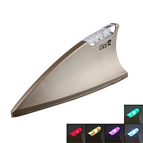 Shark Fin - Car Autoc Antenna (Colorful Flash Light, Anti-static, Anti-knock,  lk-070)