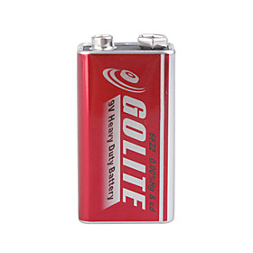 Super 6F22 9V Heavy Duty Battery - Red