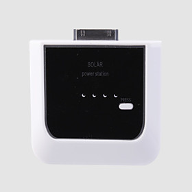 1100mAh Solar Powered/USB Rechargeable Battery Pack for All iPod/iPhone 2G/3G (Black)