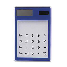 Transparent-Solar-Powered-Calculator(Blue)